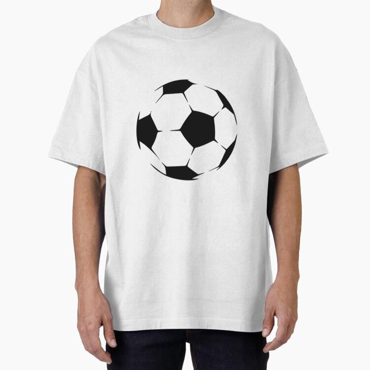 Ball Soccer Pentagon Sketch Oversized T-Shirt