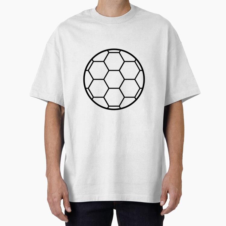 Big Soccer Ball Stroke Oversized T-Shirt