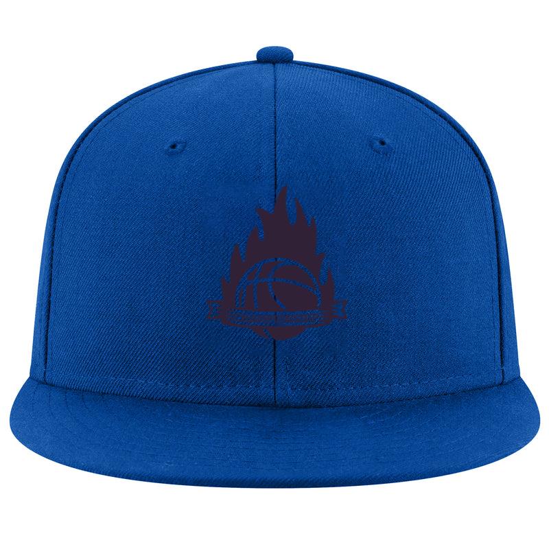 Championship Flame Fire Ball Badge Cap