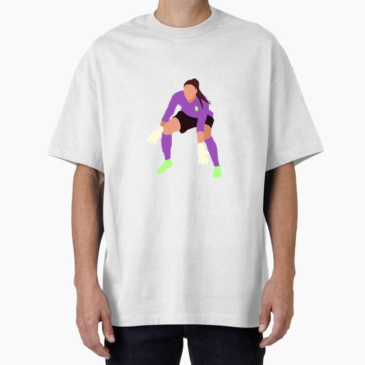 Female Goalie Soccer Flat Oversized T-Shirt