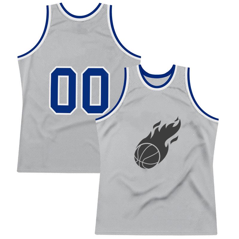 Flaming Basketball Ball Cut Out Basketball Jersey