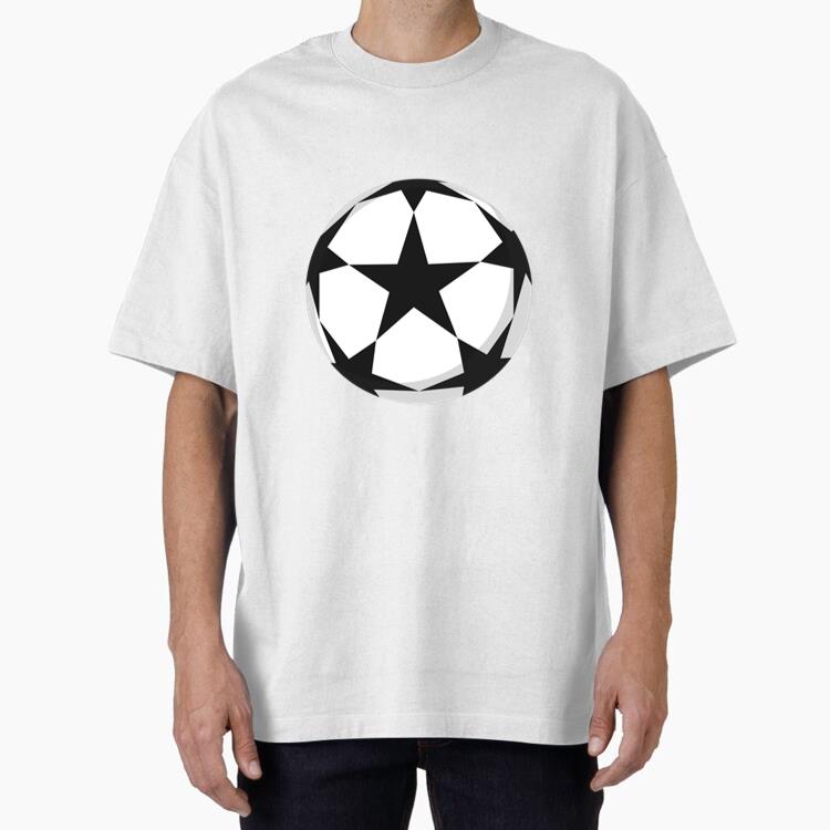 Football Star Soccer Illustration Oversized T-Shirt