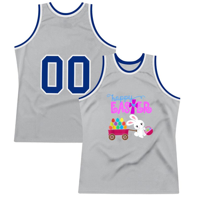 HAPPY EASTER Bunny Egg Hunt Basket Christian Girls Toddlers Basketball Jersey