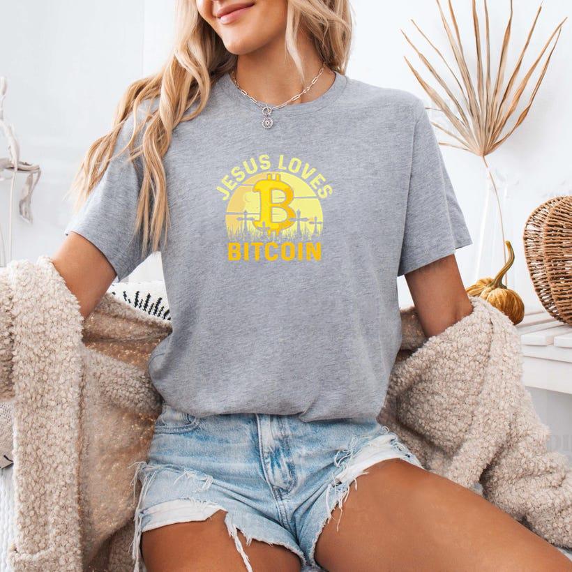 Jesus Loves Bitcoin T-Shirt