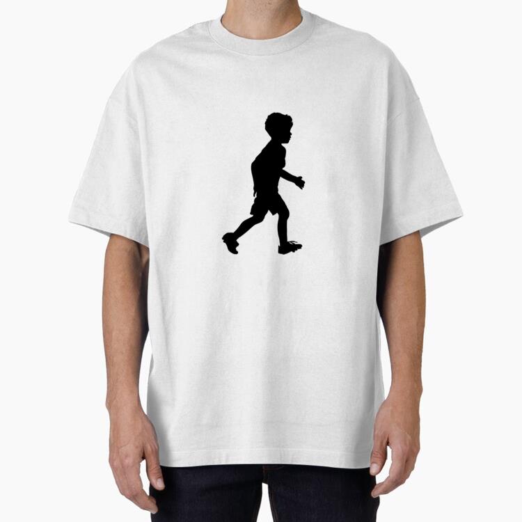 Kid Soccer Silhouette Oversized T-Shirt