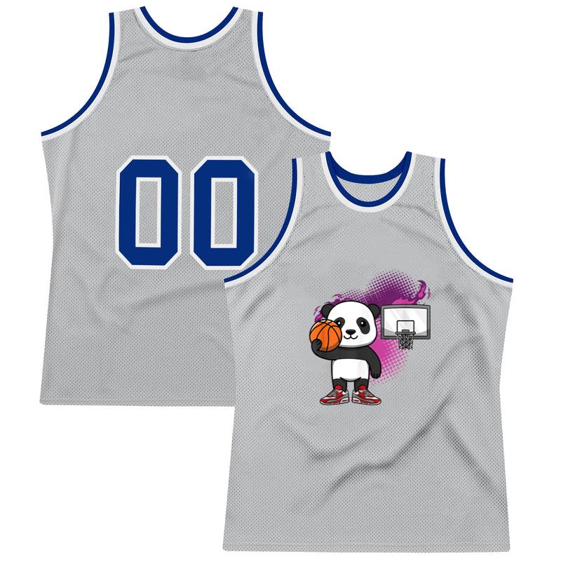 Panda Bear Basketball Hoops Dribbling Basketball Jersey