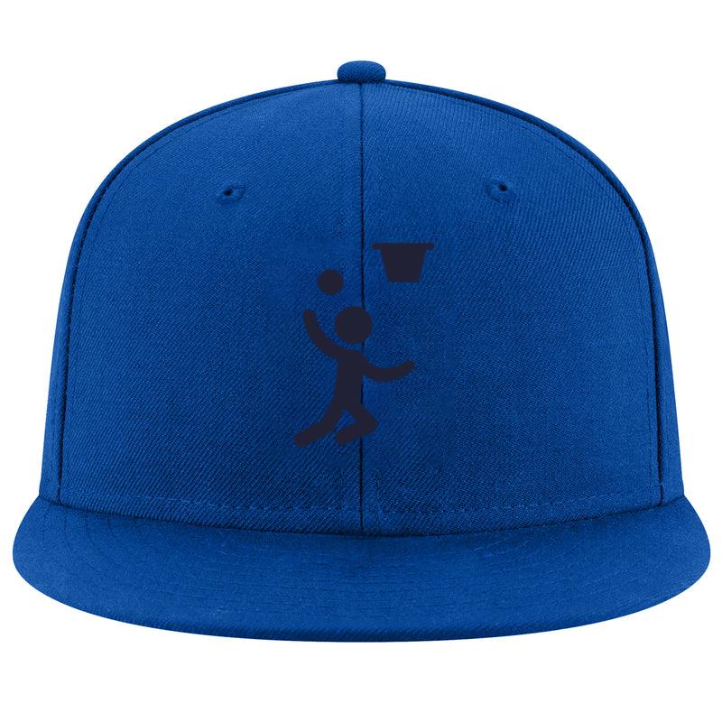 Silhouette Of A Man Basketball Player Jumping Cap